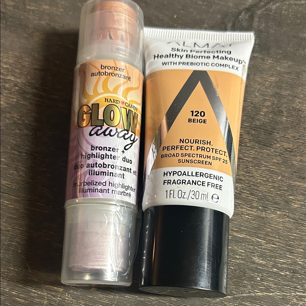 Hard Candy Glow Away Bronzer Duo - Beige and Orange & Amay Beige Skin Perfecting